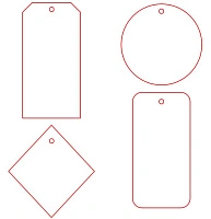 Этикетка бумажная на заказ Paper, S