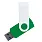 Флеш накопитель USB 2.0 Twister Сolor Mix 16GB, пластик Софт Тач/металл, зеленый/белый_ЗЕЛЕНЫЙ 7
