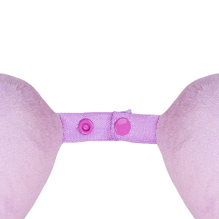 Подушка Basic из микрофибры с эффектом памяти U-shape, розовый