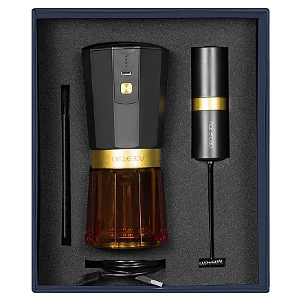 Набор подарочный Solution Prestige Duo (кофемолка, вспениватель для молока)