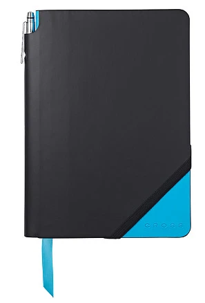 Записная книжка Cross Jot Zone, A5, 160 страниц в линейку, ручка в комплекте, черно