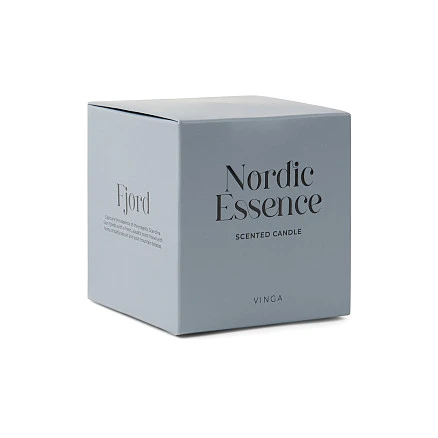 Большая ароматическая свеча VINGA Nordic Essence в стекле