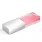 Флеш накопитель USB 2.0 Кристалл, металл/стекло, прозрачный/серебристый, подсветка красным, 16 GB_КРАСНЫЙ