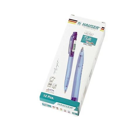 Шариковая ручка Hauser Billi Trendz, пластик,