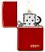 Зажигалка ZIPPO Classic с покрытием Metallic Red, латунь/сталь, красная, матовая, 38x13x57 мм small_img_3