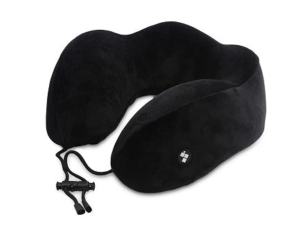 Подушка для путешествий с эффектом памяти Мемо Bluewinder Black