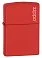 Зажигалка ZIPPO Classic с покрытием Red Matte, латунь/сталь, красная, матовая, 38x13x57 мм small_img_1