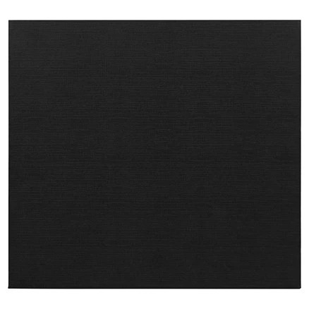 Подарочная коробка, размер 28,5х26,5х4 см, Solution Prestige Linen с магнитным клапаном, черная, с черным ложементом
