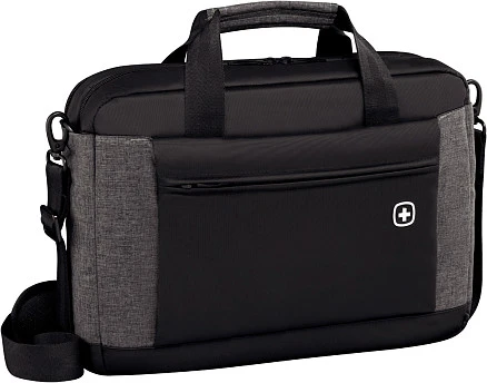 Портфель для ноутбука 16'' WENGER, черный/серый, полиэстер, 43 x 9 x 31 см, 9 л