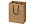 Пакет подарочный Kraft S, 23x30x12 см_крафт