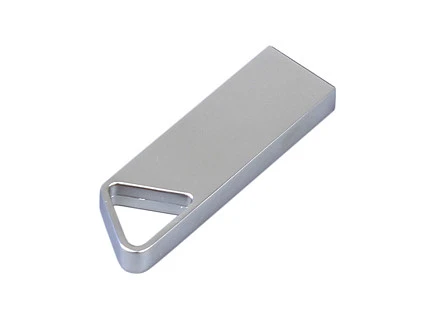 USB 2.0-флешка на 8 Гб с мини чипом, компактный дизайн, отверстие треугольной формы для цепочки