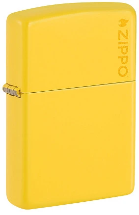 Зажигалка ZIPPO Classic с покрытием Sunflower, латунь/сталь, желтая, глянцевая, 38x13x57 мм