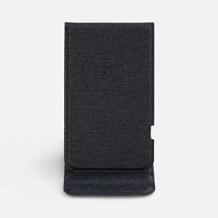 Подставка для смартфона с беспроводной зарядкой Kickstand, серая