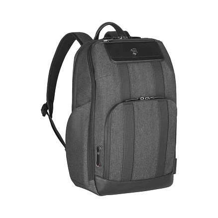 Рюкзак VICTORINOX Architecture Urban 2 Deluxe Backpack 15”, серый, полиэстер/кожа, 31x23x46 см, 23 л