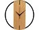 Деревянные часы с металлическим ободом, диаметр 30 см, Time Wheel, натуральный/черный small_img_2