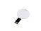 USB-флешка на 8 Гб в виде пластиковой карточки круглой формы, белый small_img_2