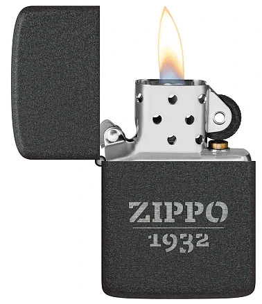 Зажигалка ZIPPO 1941 Replica™, с покрытием Black Crackle, черный, матовая, 38x13x57 мм