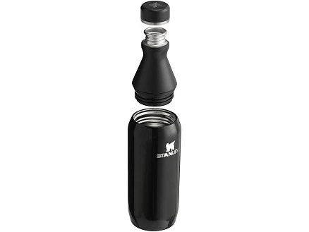 Бутылка для воды Stanley All Day Slim объемом 350 мл - черный глянцевый