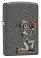 Набор ZIPPO Влюбленные зомби из двух зажигалок с покрытием Iron Stone™, серые, матовые small_img_3