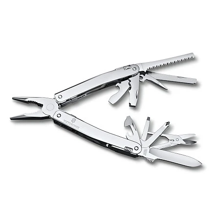 Мультитул VICTORINOX SwissTool Spirit MX, 105 мм, 24 функции, серебристый, в нейлоновом чехле