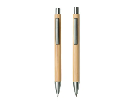 Набор ручка и механический карандаш Tender bamboo, натуральный