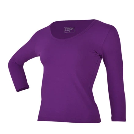 Футболка Ladies фиолетовая S (40-42) (200г/м 2, рукав 3/4)