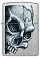 Зажигалка ZIPPO Skull and Flame с покрытием Street Chrome, латунь/сталь, серебристая, матовая, 38x13x57 мм small_img_2