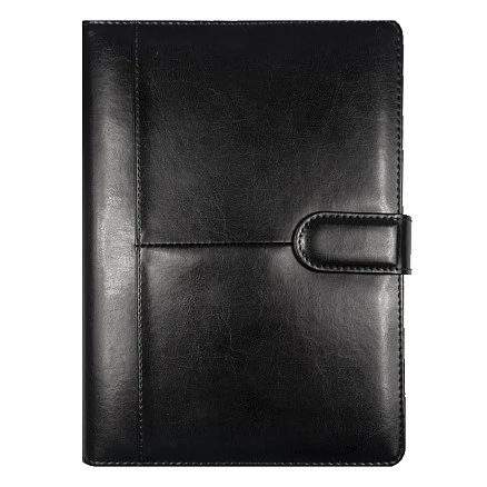 Ежедневник в суперобложке Country Business Pristine A5+, черный, недатированный, с магнитным клапаном, в твердой обложке c поролоном, в подарочной коробке