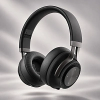 Беспроводные накладные наушники Stereo Style ANC , BT 5.0, ANC, 500мАч, черный, Deppa