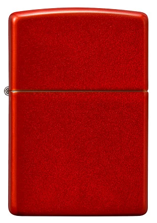 Зажигалка ZIPPO Classic с покрытием Metallic Red, латунь/сталь, красная, матовая, 38x13x57 мм