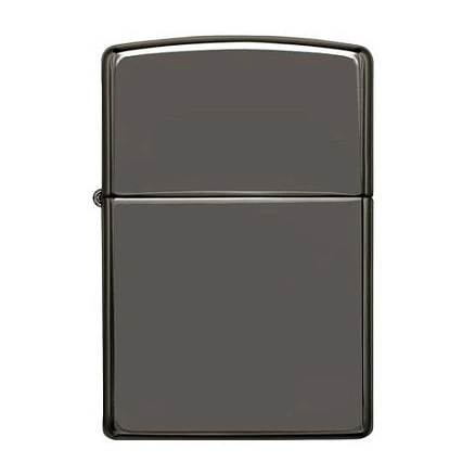 Зажигалка ZIPPO Classic с покрытием Black Ice®, латунь/сталь, чёрная, глянцевая, 38x13x57 мм