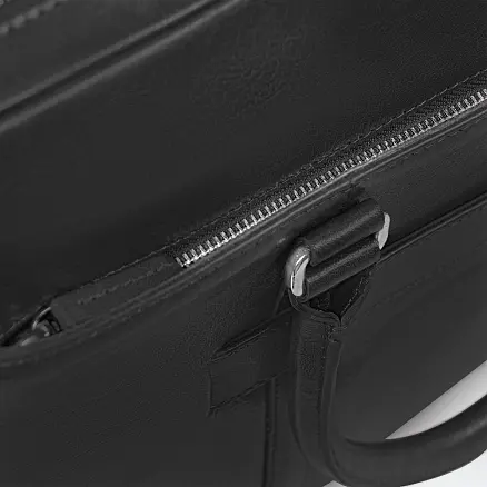 Портфель для ноутбука Vancouver Leather из натуральной кожи, черный