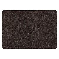 Шеврон Rectangle Mocco размер 50*70 мм, коричневый, со скругленными углами