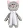 Мягкая игрушка Beastie Toys, котик с белым шарфом small_img_1