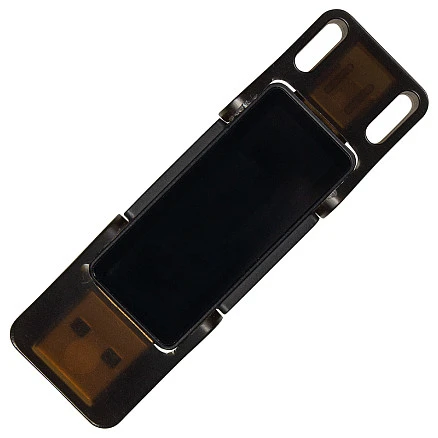 Флеш накопитель USB 2.0 + TYPE C , Palo Alto металл, черный матовый, 16 GB
