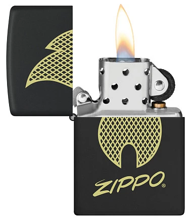 Зажигалка ZIPPO с покрытием Black Matte,латунь/сталь, черная, 38x13x57 мм
