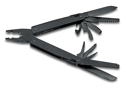Мультитул VICTORINOX SwissTool BS, 115 мм, 286 г, 29 функций, чёрный, в нейлоновом чехле