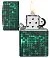 Зажигалка ZIPPO Pattern с покрытием Glow In The Dark Green, латунь/сталь, черно-зеленая, 38x13x57 мм small_img_3