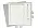 Коробка подарочная Solution Superior Linen под ежедневник, ручку и флешку, серебро, 25,7x25,7 см, бежевый ложемент_серебристый 2, бумага под лён