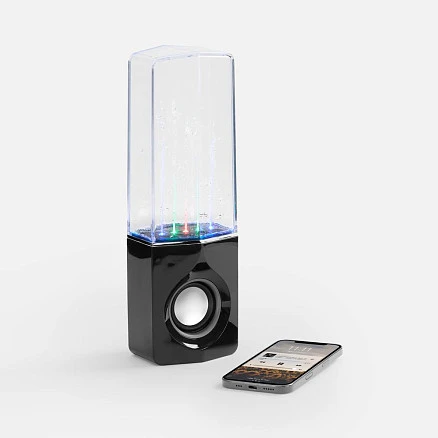 Bluetooth-колонка с поющим фонтаном Fuente, черная
