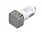 Автомобильная зарядка CC-03, 2 USB порта, квадратное основание для логотипа, серебро_СЕРЕБРИСТЫЙ