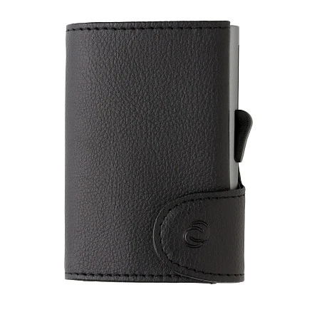 Кошелек с отделением для монет и держателем для карт C-Secure RFID, черный