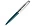 Шариковая ручка Parker 51 CORE TEAL BLUE CT, стержень: M, цвет чернил: black, в подарочной упаковке._бирюзовый, серебристый