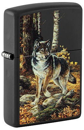 Зажигалка ZIPPO Linda Picken с покрытием Black Matte, латунь/сталь, черная, матовая, 38x13x57 мм