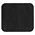 Шеврон Rectangle Smooth Leather размер 40*35 мм, черный, со скругленными углами_черный
