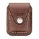 Чехол Zippo для зажигалки, кожа, с металлическим фиксатором на ремень, коричневый, 57х30x75 мм small_img_1