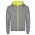 heather grey/fluor yellow