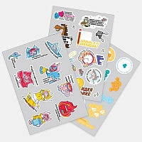 Наклейки UV-DTF Stiker Pack на заказ, S