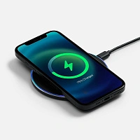 Беспроводное зарядное устройство с подсветкой Lightcore, черное