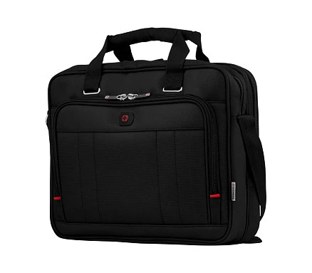 Портфель для ноутбука 16'' WENGER, черный, полиэстер / ПВХ, 41 x 15 x 34 см, 12 л